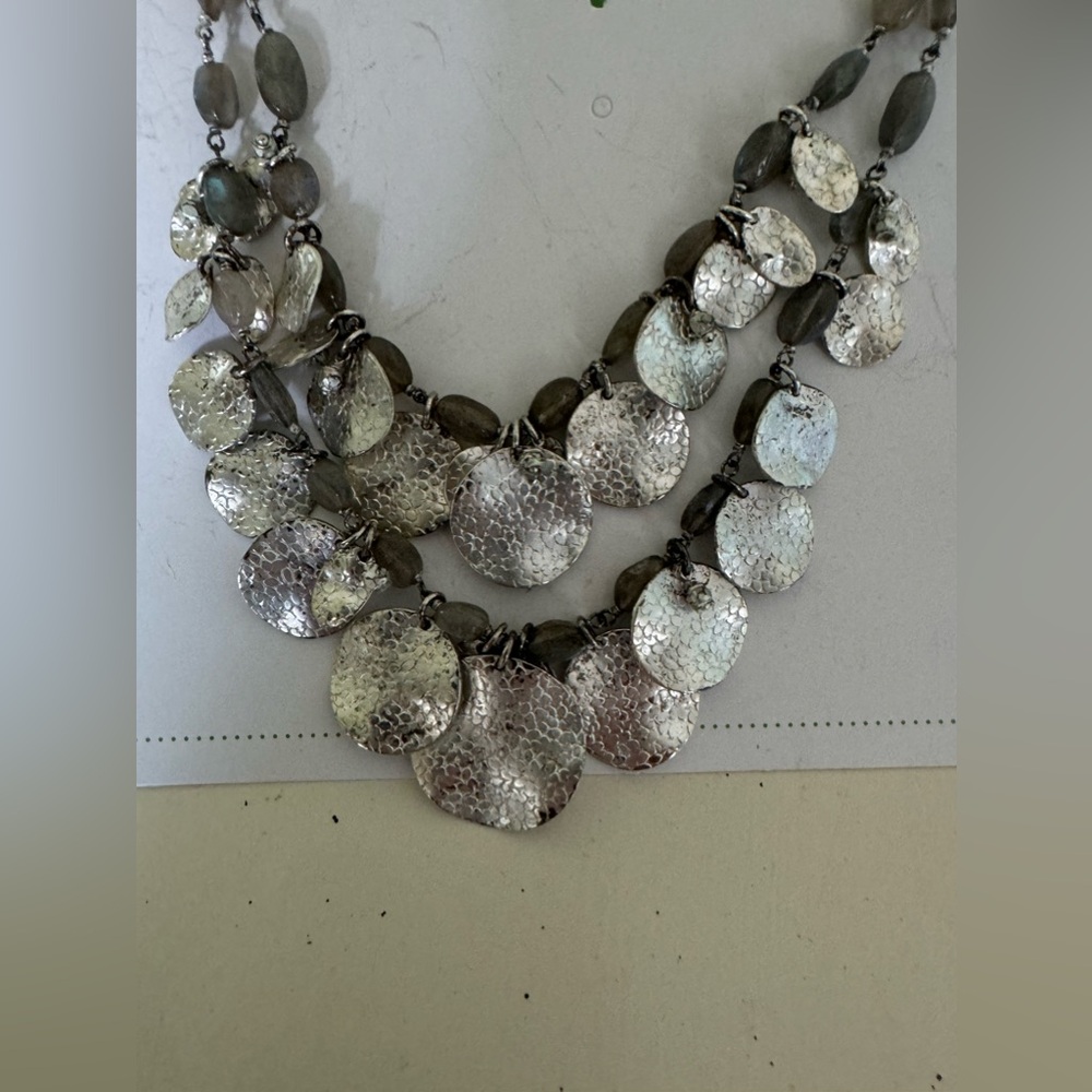 Stella & Dot coin and beads necklace